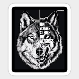 wolf wild Sticker